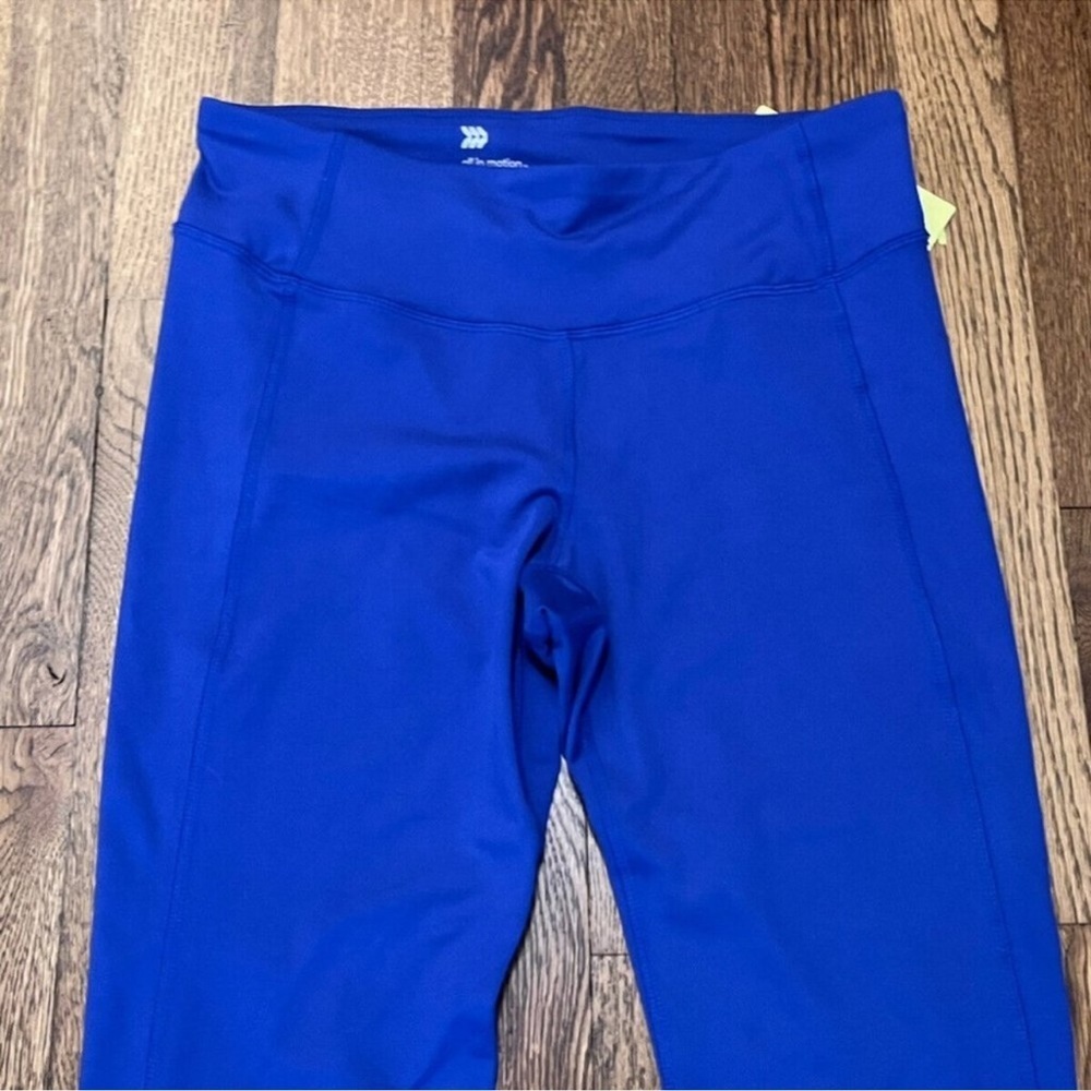 All in Motion Blue Athletic Leggings with Wide Waistband - Picture 1 of 4